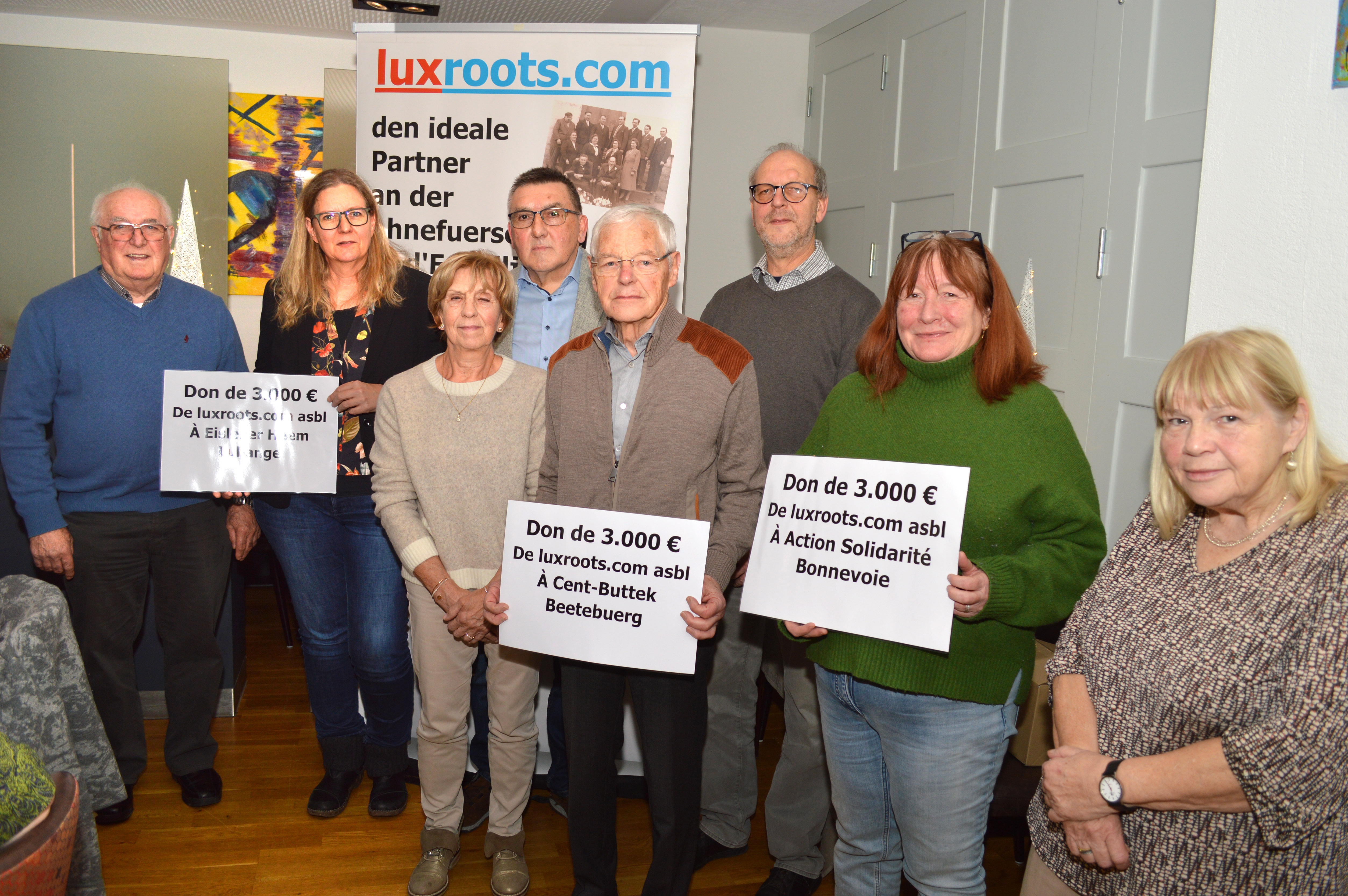 Dons luxroots le 3 décembre 2025
